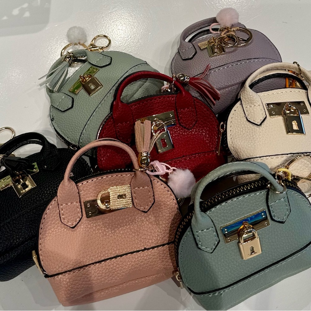 Elegant Multi-Color Mini Handbag Collection Mini Purse Charm You choose color.